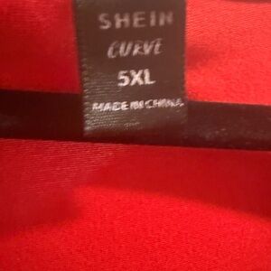 SHEIN Curve Vibrant Red Dress